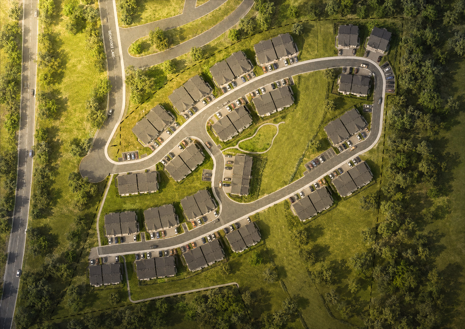 Trails Edge siteplan aerial view